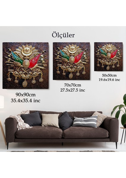Osmanlı Tuğrası Kanvas TABLO-5866 indirimleri