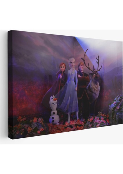 Disney Animation Frozen 2 Karakterleri Dekoratif TABLO-3685