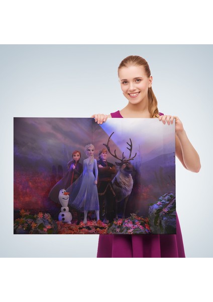 Disney Animation Frozen 2 Karakterleri Dekoratif TABLO-3685 fırsatları