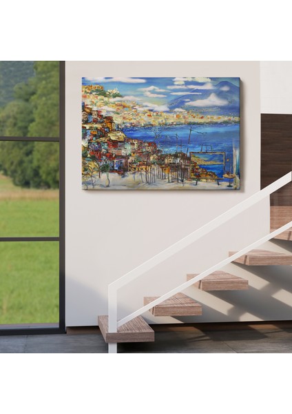 Napoli Manzaralı Yağlıboya Görünüm Dekoratif Kanvas Duvar TABLOSU-3503 indirimleri