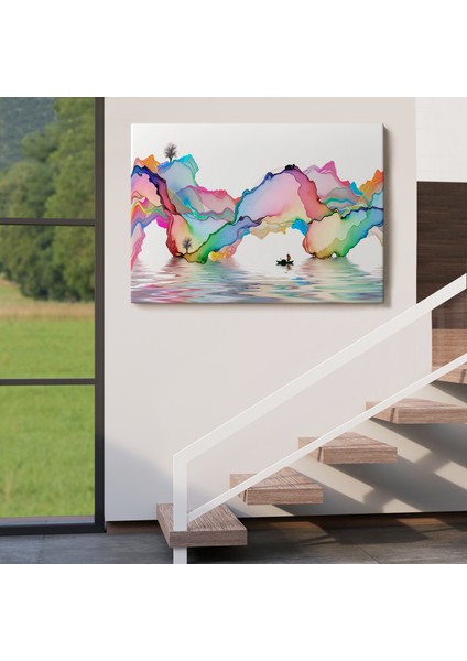 Soyut Mürekkep Sanatı Dekoratif Kanvas Duvar TABLOSU-3680 indirimleri