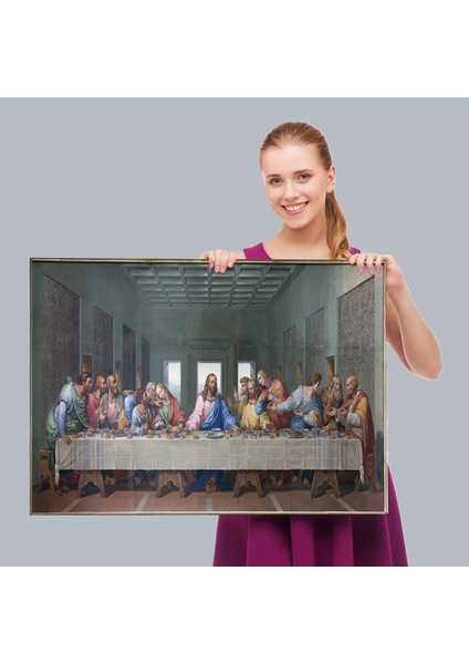 Da Vinci'nin Son Akşam Yemeği Kanvas TABLO-5184 fırsatları