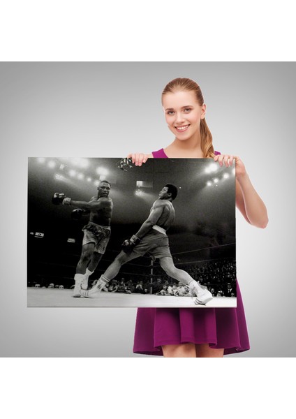 Muhammed Ali-Joe Frazier Tablosu, Spor Salonu Motivasyon TABLOSU-5089 fırsatları