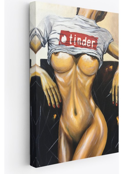 Kadın Yağlıboya Görünümlü Kanvas TABLO-5119