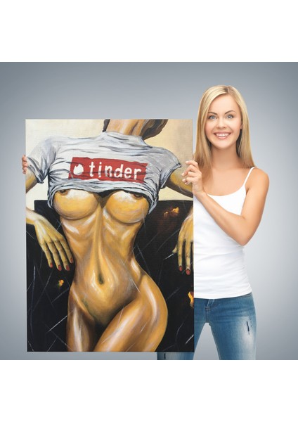 Kadın Yağlıboya Görünümlü Kanvas TABLO-5119 modelleri