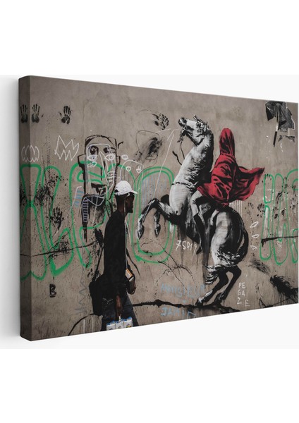 Banksy Napolyon Geçişi Alpler Kanvas TABLOSU-5094
