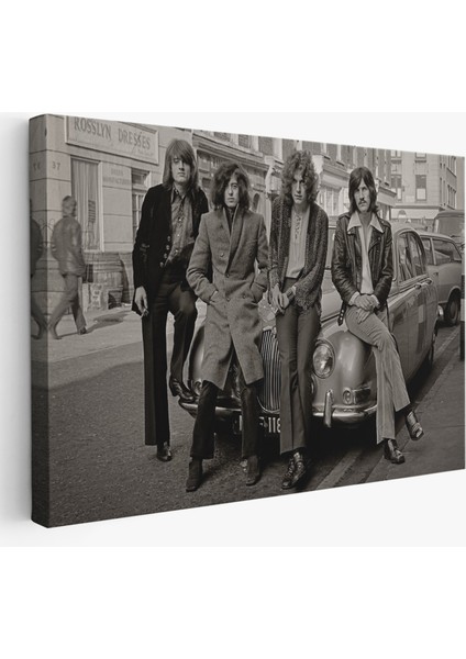 LED Zeppelin Efsanesinin Arabası John Bonham Kanvas TABLO-5407