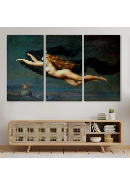 La Nuit By Auguste Raynaud Kanvas Duvar Sanatı Tablo, Klasik SANAT-5406