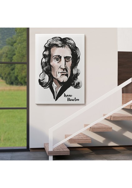 Isaac Newton Dekoratif Kanvas TABLO-5914 fırsatları