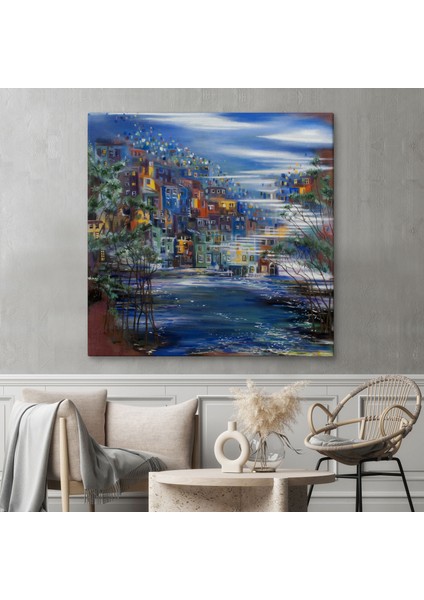 Gün Doğumu Öncesi Kanvas TABLO-5900 fiyatları