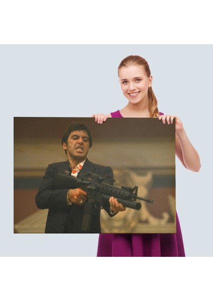 Scarface Alpacino Italyan Mafya Kanvas TABLO-5147