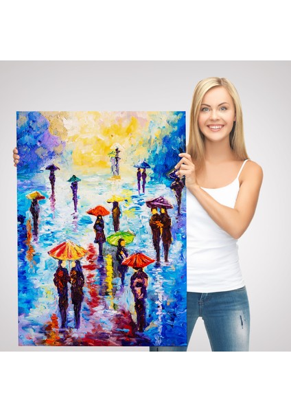 Renkli Şemsiyeli Insanlar TABLOSU-5923 modelleri