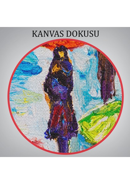 Renkli Şemsiyeli Insanlar TABLOSU-5923 indirimleri