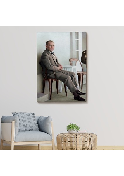 Mustafa Kemal Atatürk'ün Sandalyede Oturan Tablosu -6034 fiyatları
