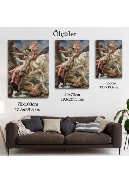 Joseph Paul 'un Ruggiero ve Angelica Tasviri Duvar TABLOSU-6218 indirimleri