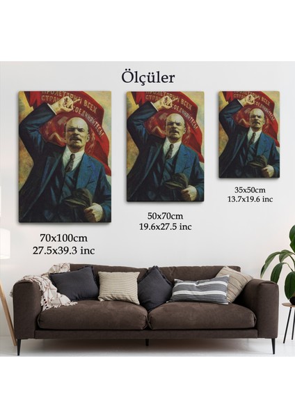 Vladimir Ilyic Lenin Dekoratif Duvar TABLOSU-6235 indirimleri