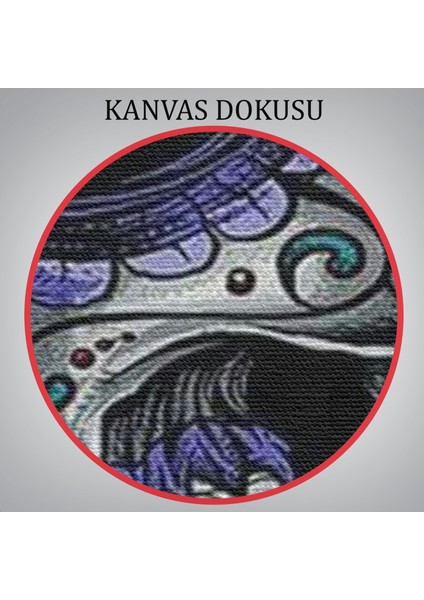 Renkli Çiçeklerle Kafatası Posteri, Şeker Kafatası Sanatsal Kanvas TABLO-5256