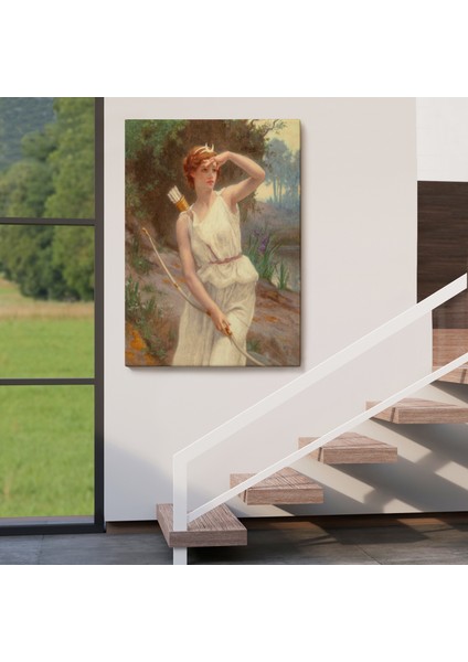 Guillamume Seignac Diana Roma Mitolojisinde Av Tanrıçası Duvar TABLOSU-6056 fırsatları