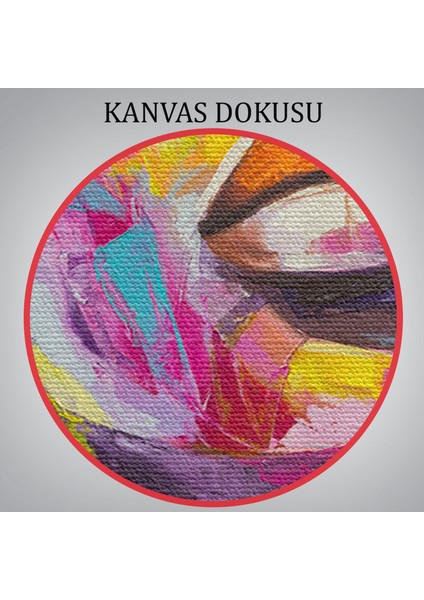 Renkli Kadın Yağlıboya Görünüm Dekoratif Kanvas Duvar TABLOSU-5835 indirimleri