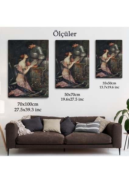 John William Waterhouse'un Lamia ve Şövalyesi Orenco Kanaviçe TABLOSU-6263 indirimleri