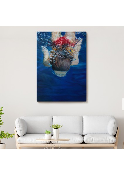 Su Altında Yüzen Kız TABLOSU-6318 fiyatları