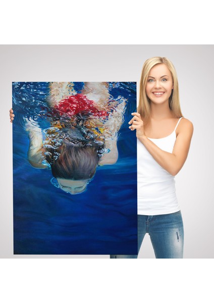 Su Altında Yüzen Kız TABLOSU-6318 modelleri