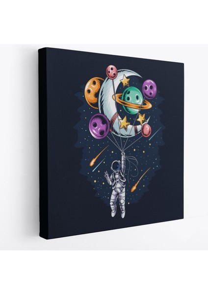 Ay ve Gezegenler Ile Uçan Astronot TABLO-5097