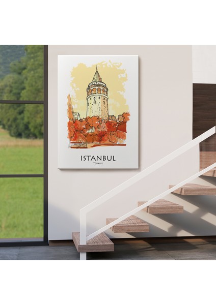 Galata Kulesi Istanbul Dekoratif Kanvas TABLO-5921 fırsatları