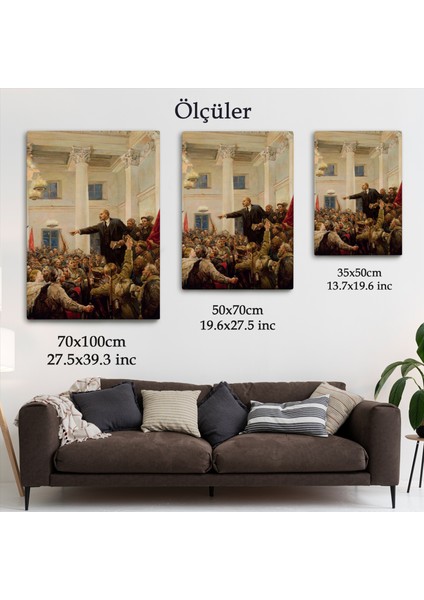 Lenin Petersburg'da Sovyetlerin Iktidarını Ilan Ediyor TABLO-6169 indirimleri