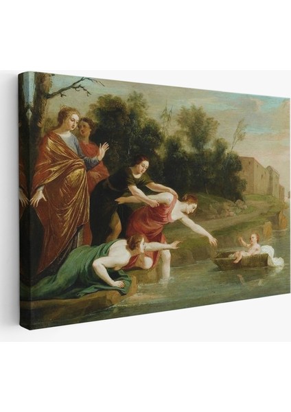 Jacques Stella - Musa'nın Bulunuşu Tablosu - The Finding Of MOSES-6579