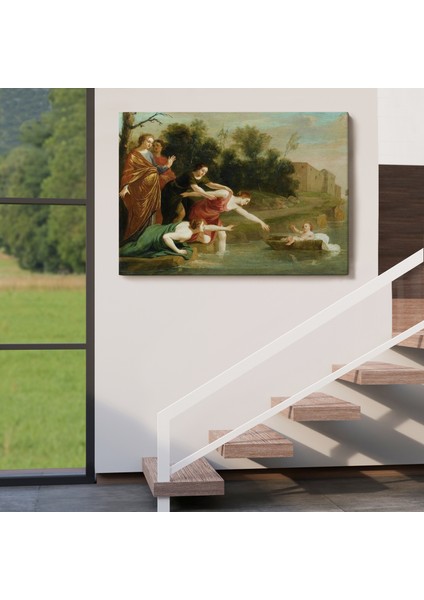 Jacques Stella - Musa'nın Bulunuşu Tablosu - The Finding Of MOSES-6579 indirimleri