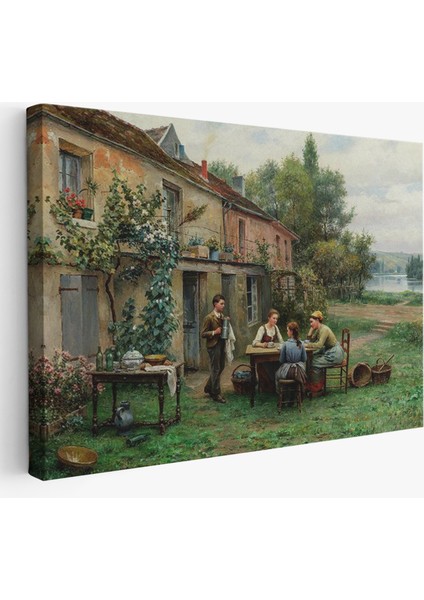 Bahçede Kahve Keyfi 19, Yüzyıl TABLOSU-6529