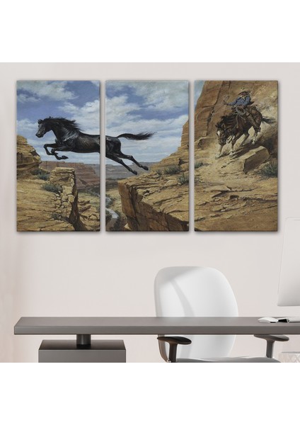 Atı Yakalamaya Çalışan Kavboy TABLOSU-6537 modelleri