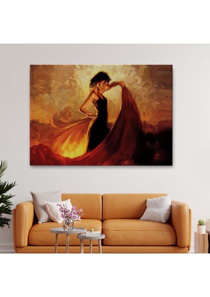 Ispanyol Dansçı Kadın TABLOSU-6595 fiyatları