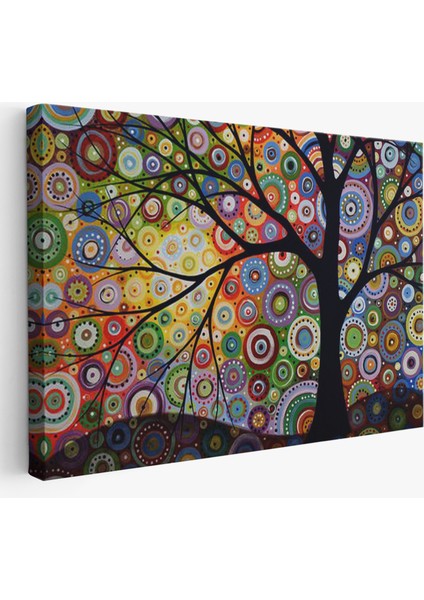 Sürreal Ağaçtaki Renkler Senfonisi TABLOSU-6645
