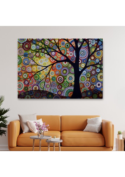Sürreal Ağaçtaki Renkler Senfonisi TABLOSU-6645 fiyatları
