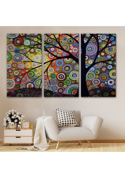 Sürreal Ağaçtaki Renkler Senfonisi TABLOSU-6645 modelleri