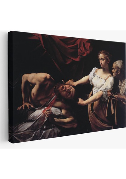 Jean Caravaggio Judith Holofernes'in Başını Keserken TABLO-6646