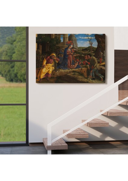 Çobanların Hayranlığı Tablosu - Andrea Mantegna The Adoration Of The SHEPHERDS-6590 indirimleri