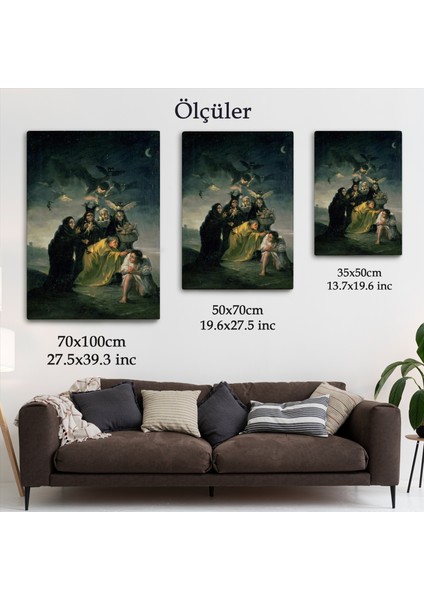 Madrid Ispanya Lázaro Galdiano Müzesindeki Francisco Goya⁣'nın Büyü TABLOSU-6252 indirimleri