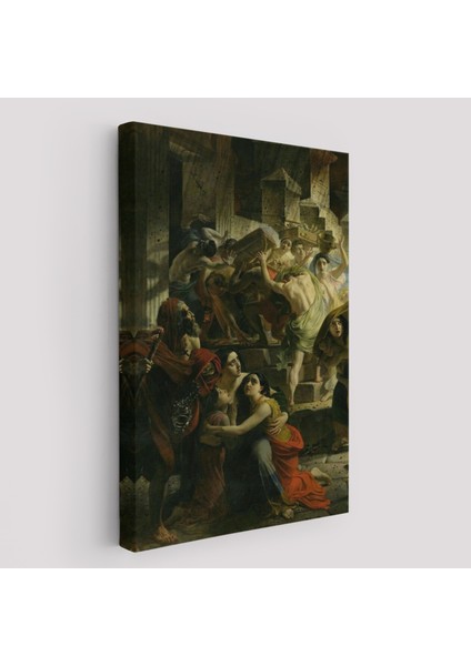 Pompeii'nin Son Günü Karl Pavlovich Bryullov Kanvas TABLO-6362