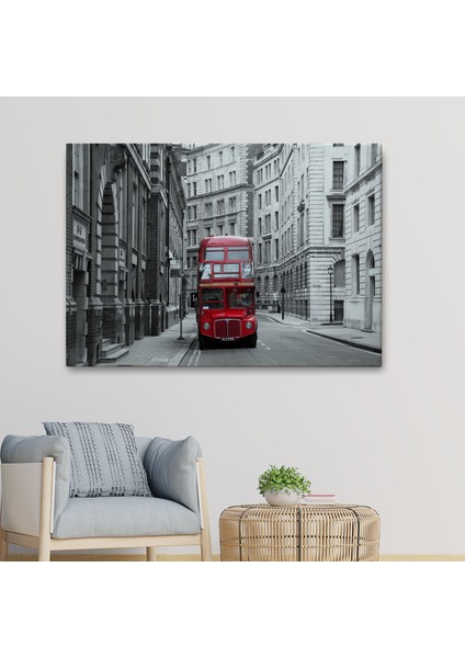 Londra Kırmızı Otobüs TABLOSU-6622 fiyatları