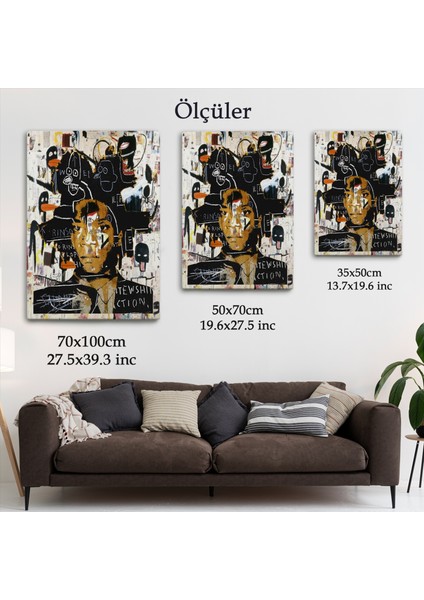 Jean Michel Basquiat'ın Kendi Portresi Kanvas TABLO-4968 indirimleri