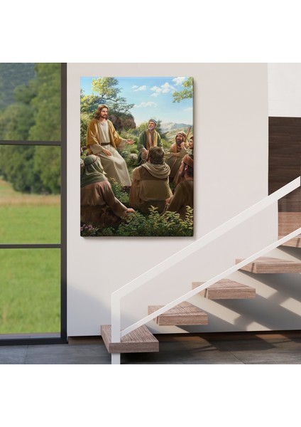 Isa Mesih Havarilerine Ders Veriyor, Hristiyan Hediye Tablosu Jesus Christ -6382 fırsatları