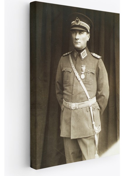 Atatürk Portre Tablosu Türkiye Cumhuriyeti Kurucusu Mustafa Kemal Atatürk Dekoratif Tablo-Cu-73