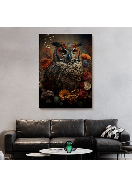 Baykuş Dekoratif Duvar TABLOSU-6485 fiyatları