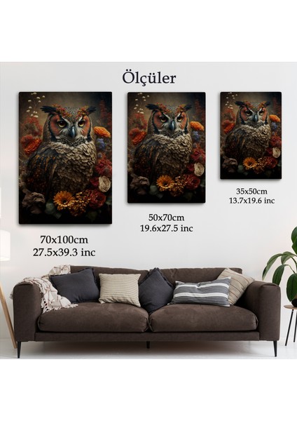 Baykuş Dekoratif Duvar TABLOSU-6485 indirimleri