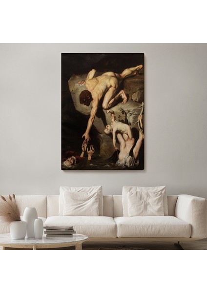Tufan Sahnesi Tablosu Scene Of Deluge - Joseph Desire COURT-6414