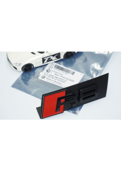 R8 Siyah Kırmızı 3D Ön Panjur Logo Audi Ile Uyumlu fırsatları