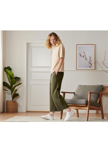 Organik Pamuklu Sweat Culotte Pantolon